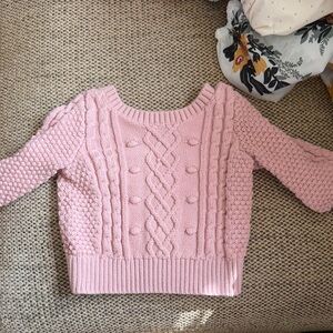 Baby Gap Pink Cable Knit kids Sweater